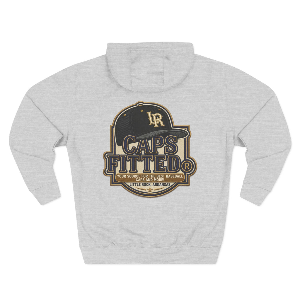 Three-Panel Fleece Hoodie - Caps Fitted