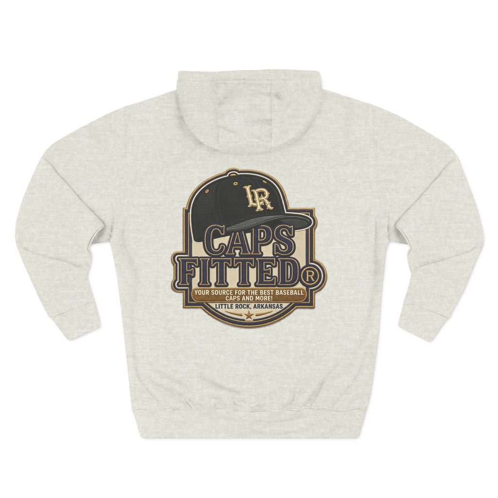 Three-Panel Fleece Hoodie - Caps Fitted