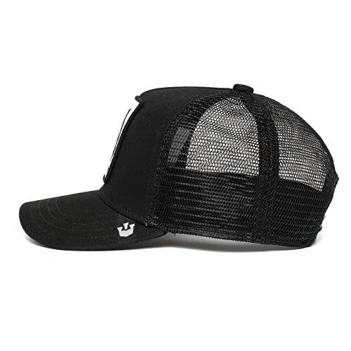 Goorin Bros. The Farm Unisex Original Adjustable Snapback Trucker Hat, Black The Panther, One Size - Caps Fitted