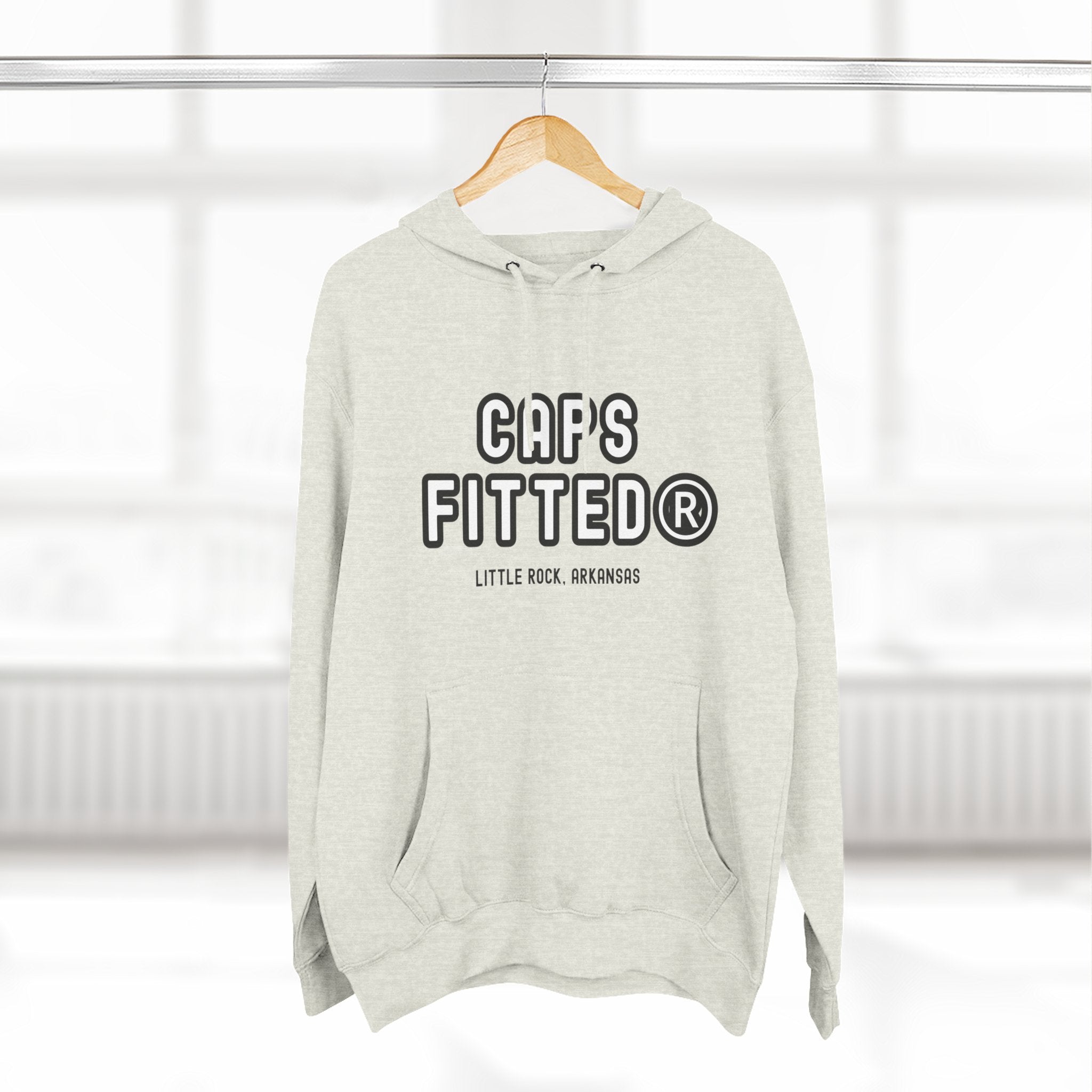 Three-Panel Fleece Hoodie - Caps Fitted