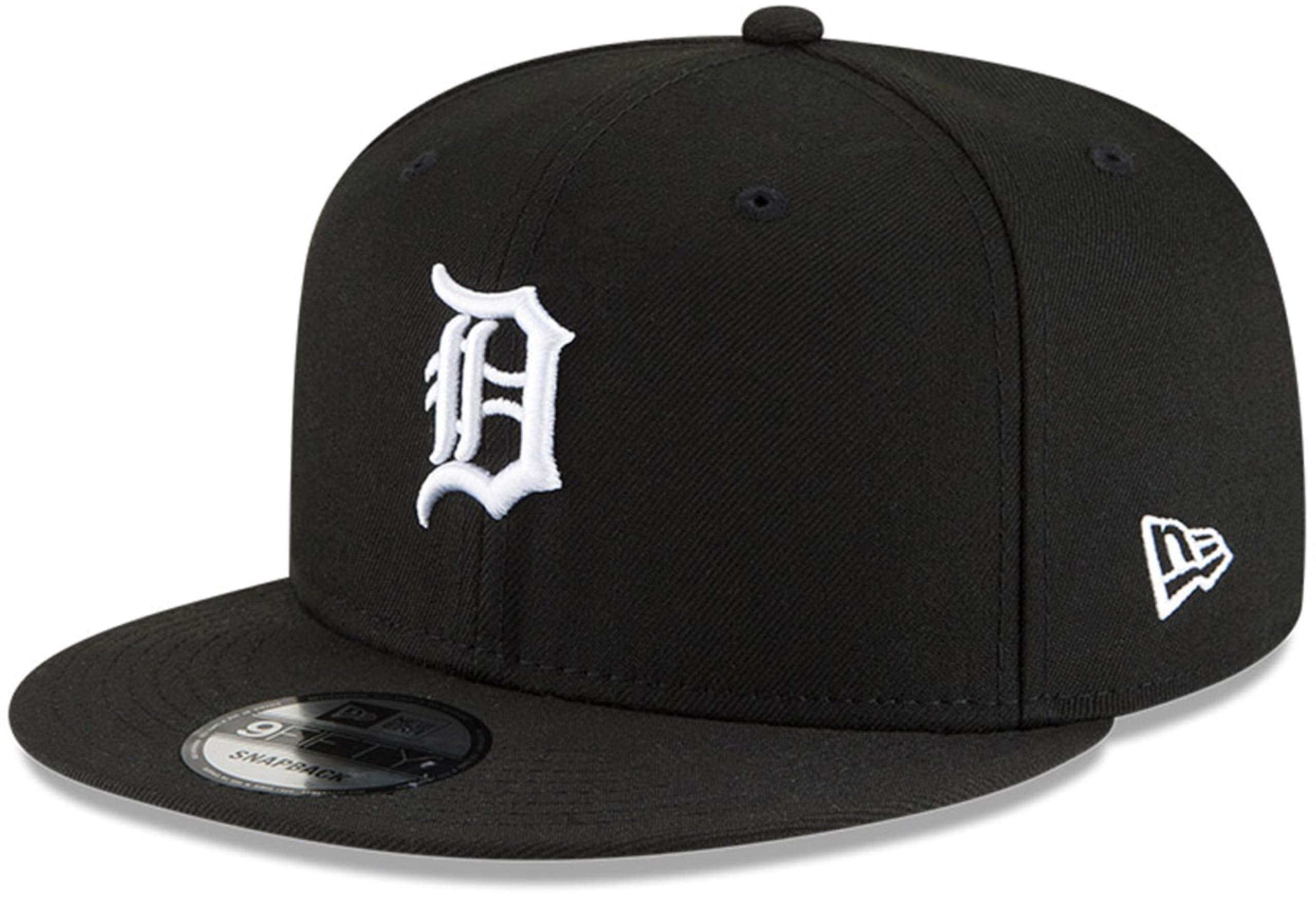 New Era Unisex-Adult MLB 9Fifty Black White Primary Logo Adjustable Snapback Hat Cap One Size Fits All