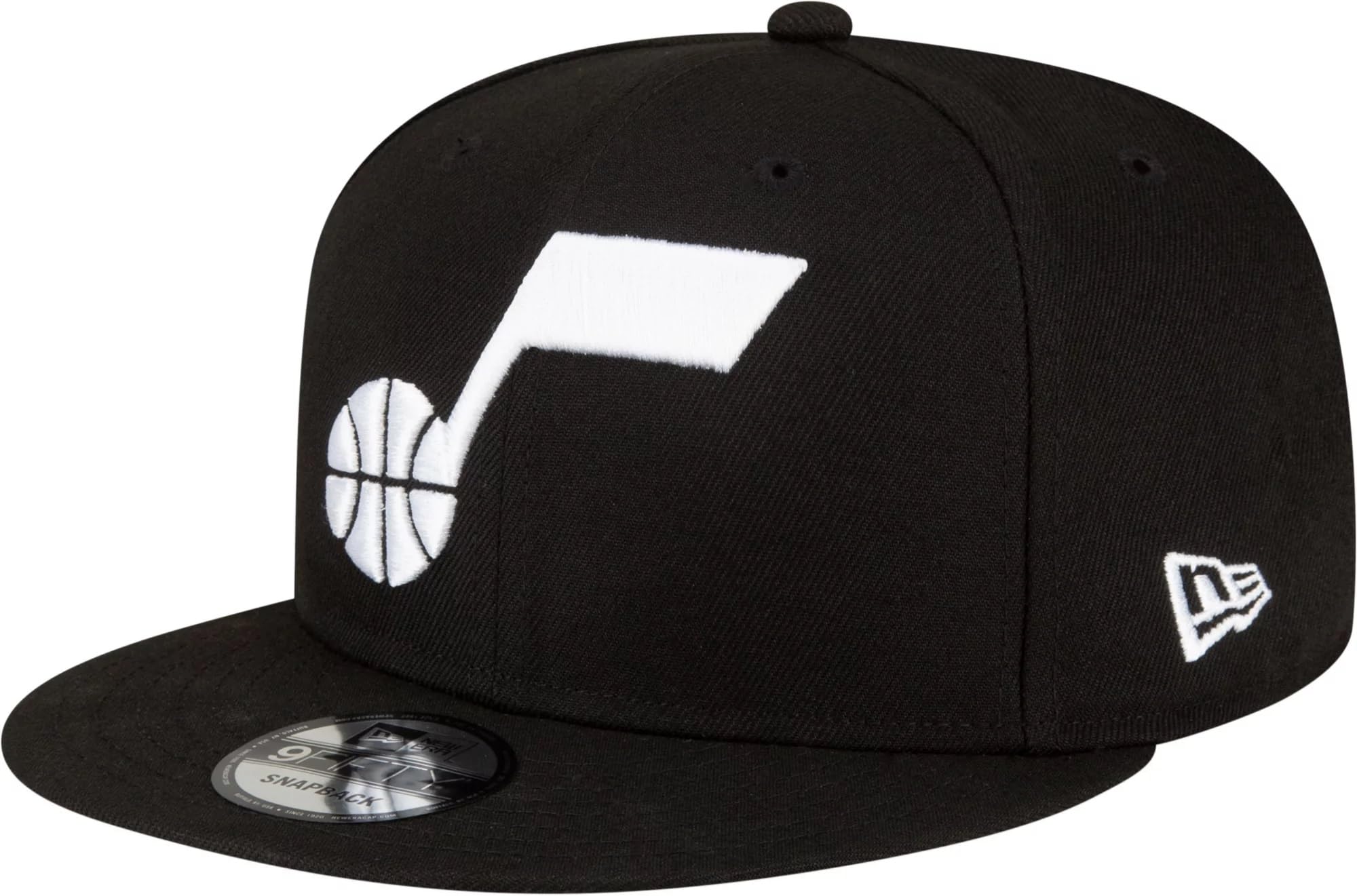 New Era NBA Black 9FIFTY Adjustable Snapback Hat Cap One Size Fits All