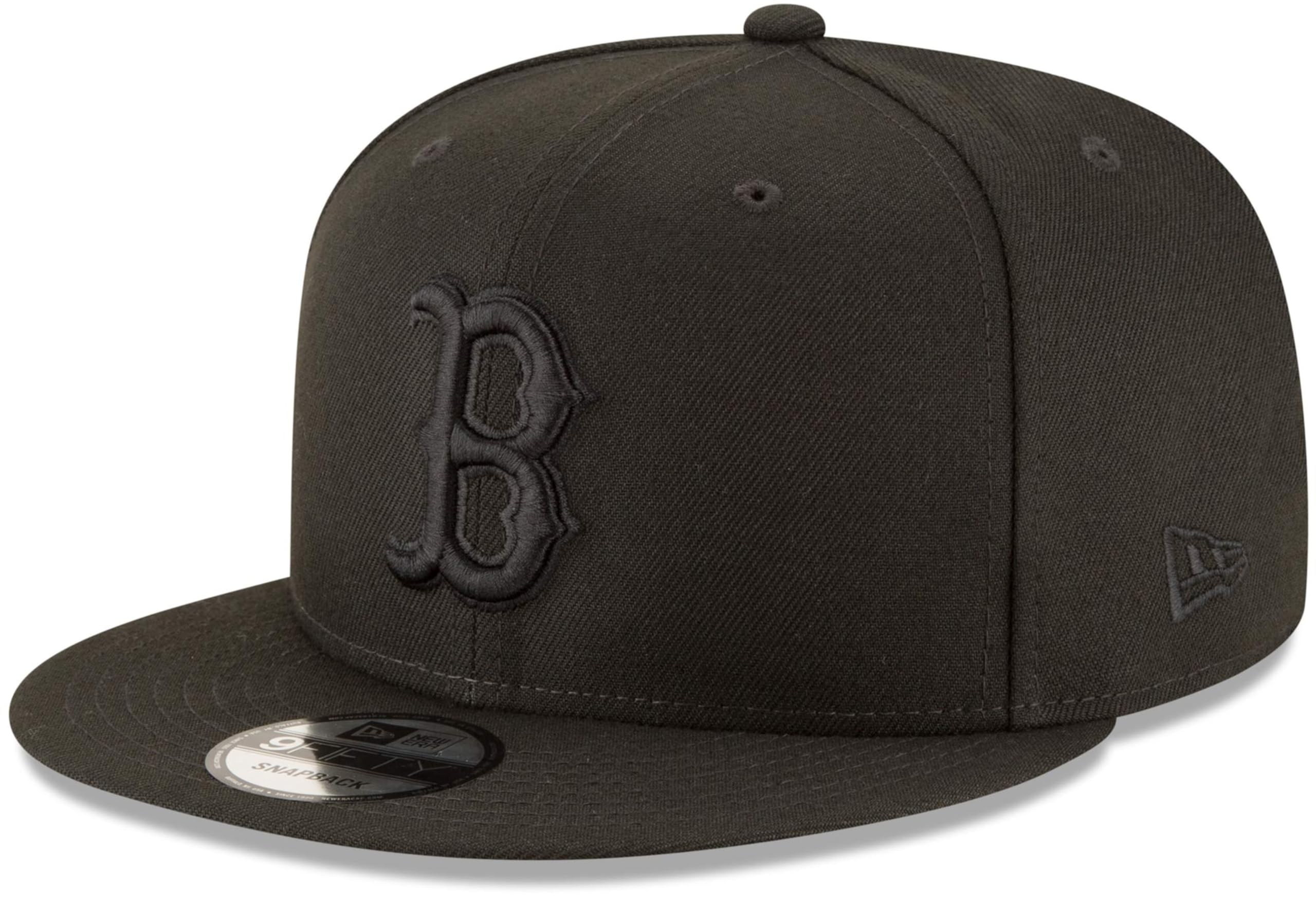 New Era MLB 9FIFTY Black Black Primary Logo Team Adjustable Snapback Hat Cap One Size Fits All