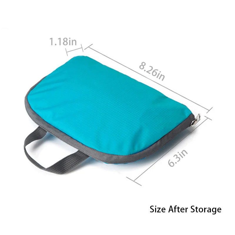 Large capacity outdoor foldable portable men's and women's backpack waterproof bag casual backpack - Caps Fitted