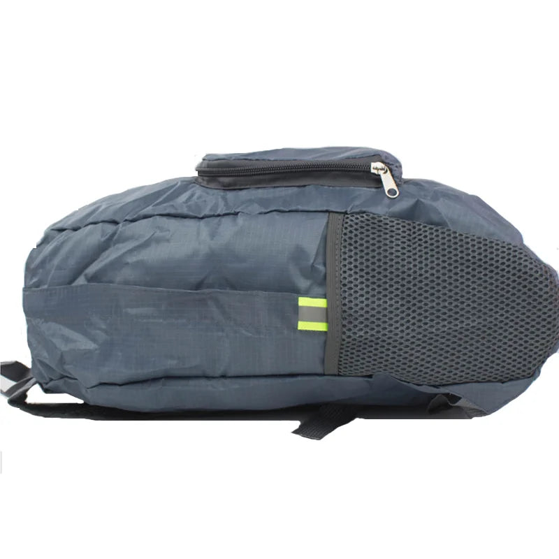 Large capacity outdoor foldable portable men's and women's backpack waterproof bag casual backpack - Caps Fitted