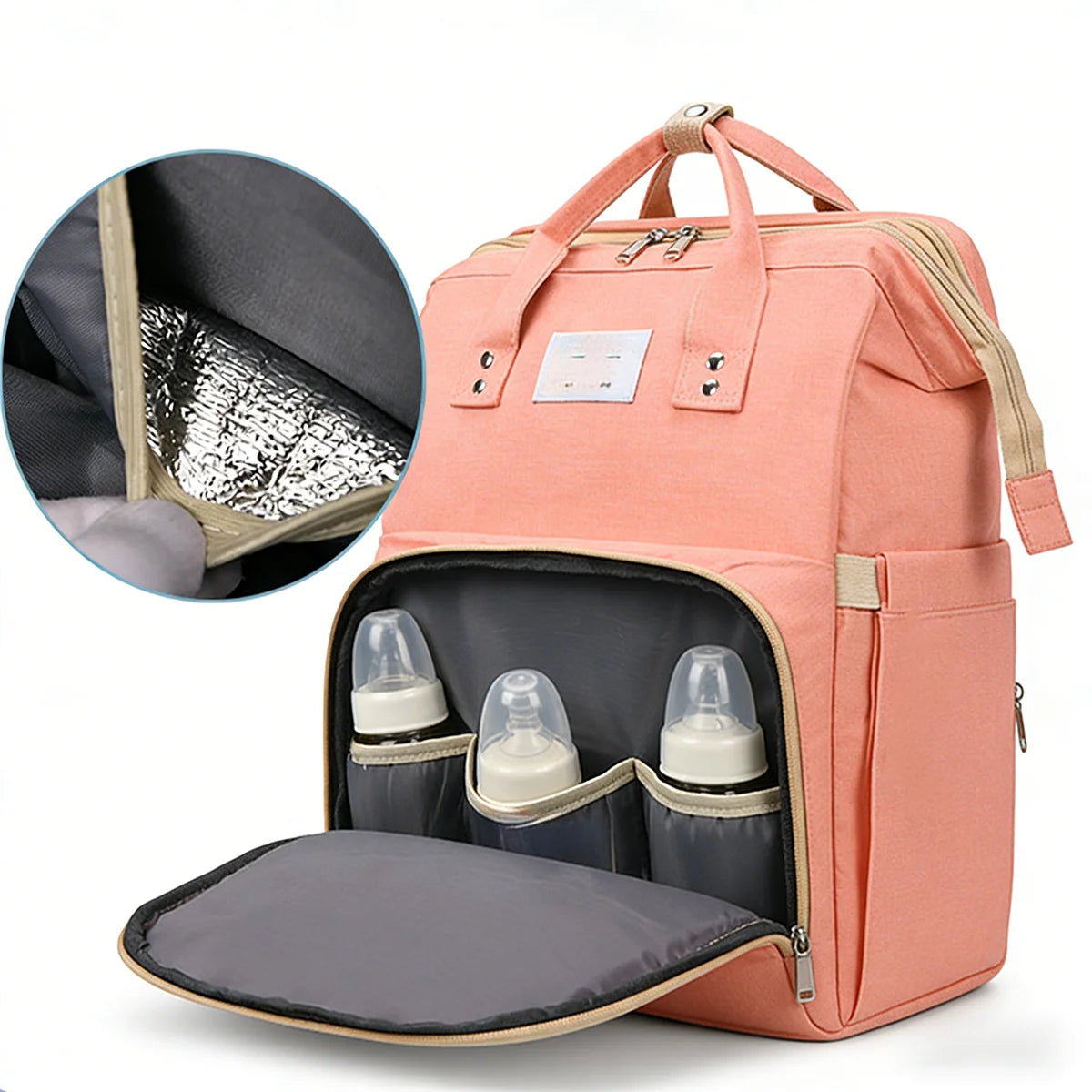 Mommy backpack, portable convertible travel backpack, 2-in-1 convertible backpack, suitable for travel, outings and daily use.