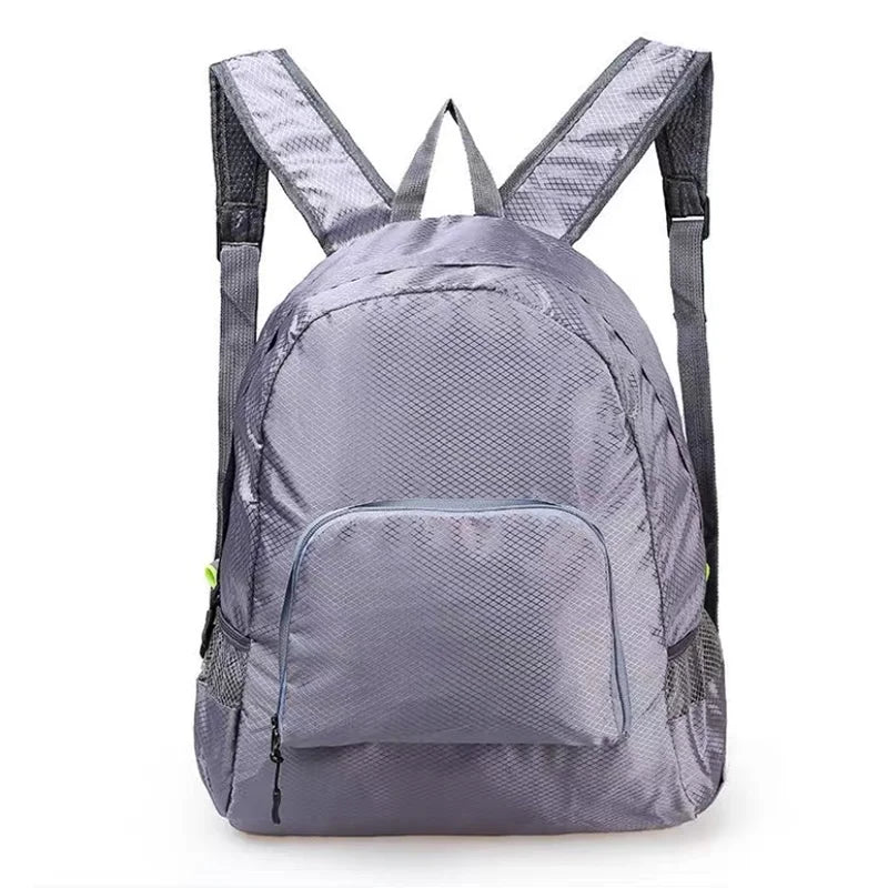 Large capacity outdoor foldable portable men's and women's backpack waterproof bag casual backpack - Caps Fitted