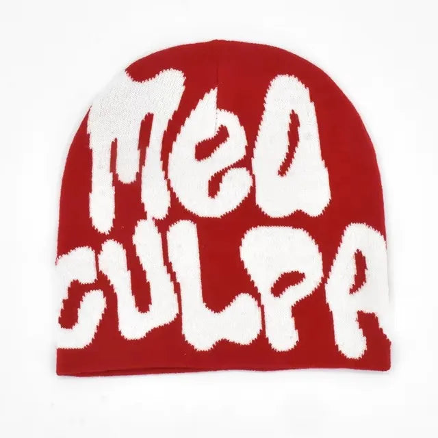 Mea Culpas Beanies For Women Men Couple Y2K Hats In Fashion Bonnet Kpop Wool Skullies Hoods Lady Hats Accessories Gorro шапка