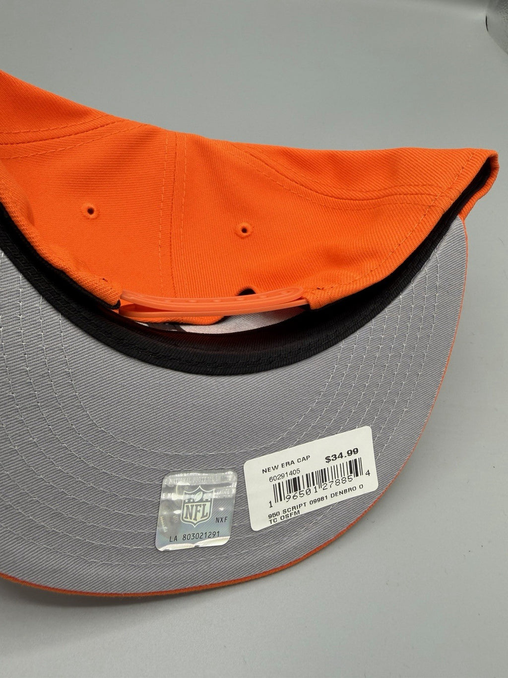 Denver Broncos Script New Era 9Fifty Snapback Hat Cap Men NFL Football Orange - Caps Fitted