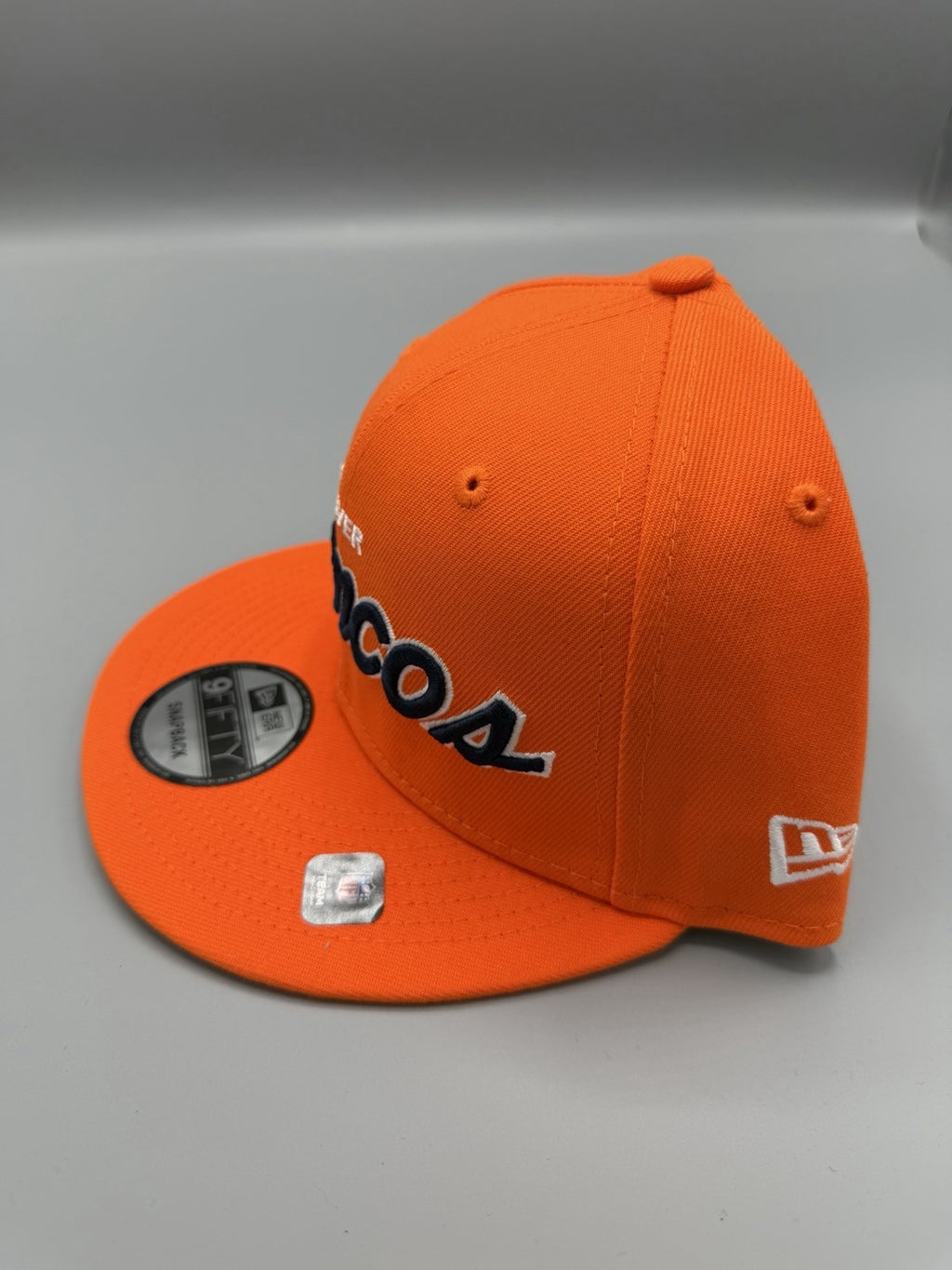 Denver Broncos Script New Era 9Fifty Snapback Hat Cap Men NFL Football Orange - Caps Fitted