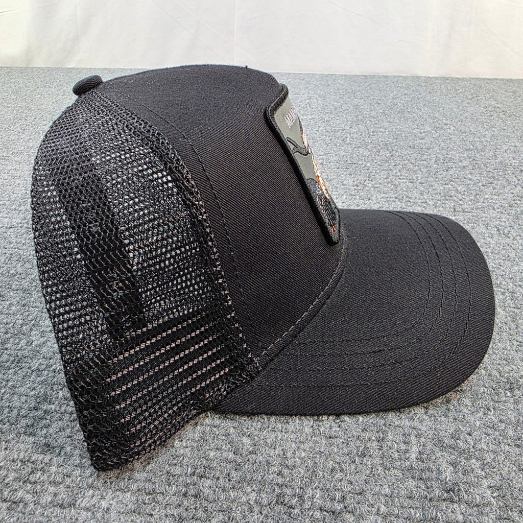 Goorin Bros. The Farm Mamba Snake Trucker Hat Baseball Cap Black Adjustable NWT - Caps Fitted