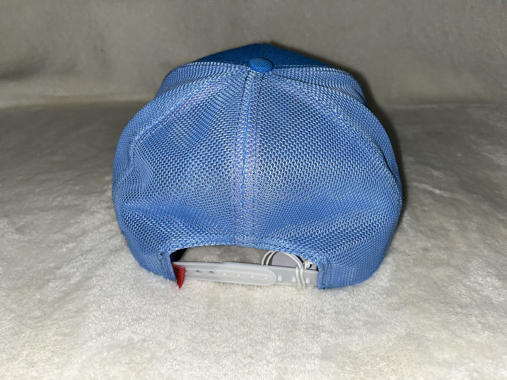 GOORIN BROS THE FARM SUPERCHARGED BUNNY CURVED TRUCKER SNAPBACK MENS HAT BLUE - Caps Fitted