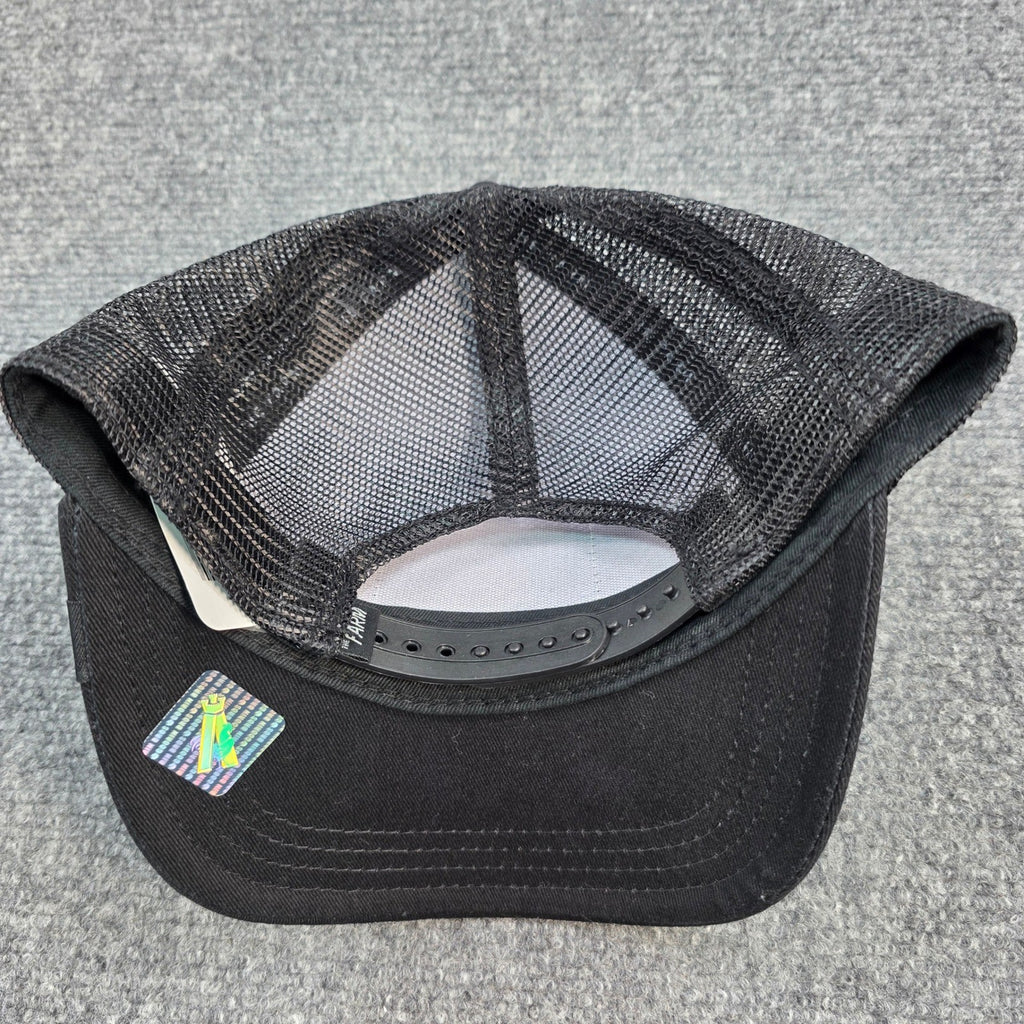 Goorin Bros. The Farm Mamba Snake Trucker Hat Baseball Cap Black Adjustable NWT - Caps Fitted