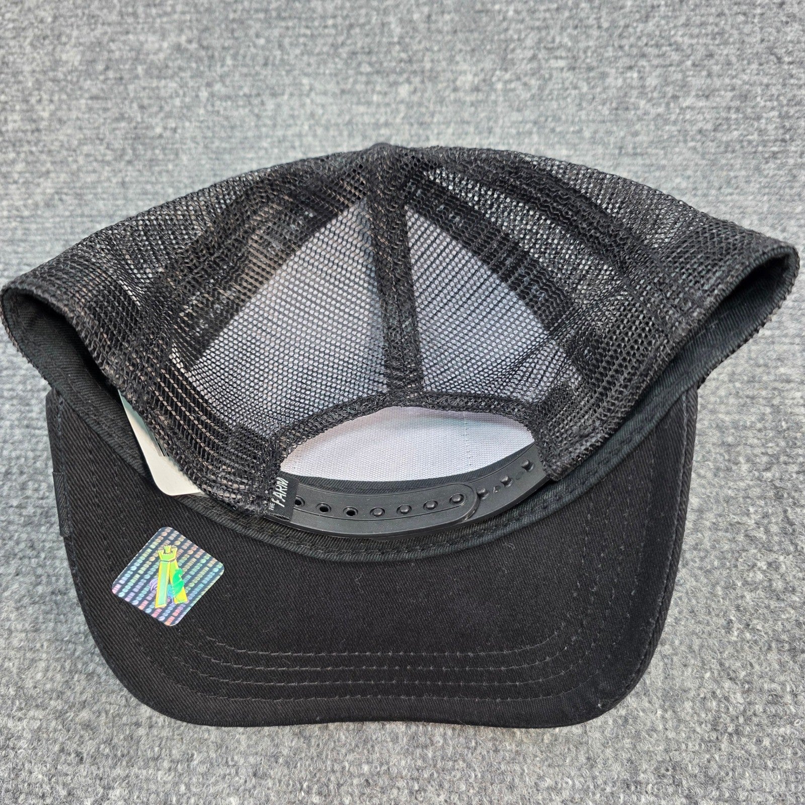 Goorin Bros. The Farm Mamba Snake Trucker Hat Baseball Cap Black Adjustable NWT - Caps Fitted